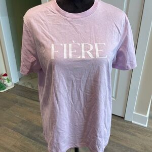 FIÈRE Women's Lavender Short Sleeve Tee